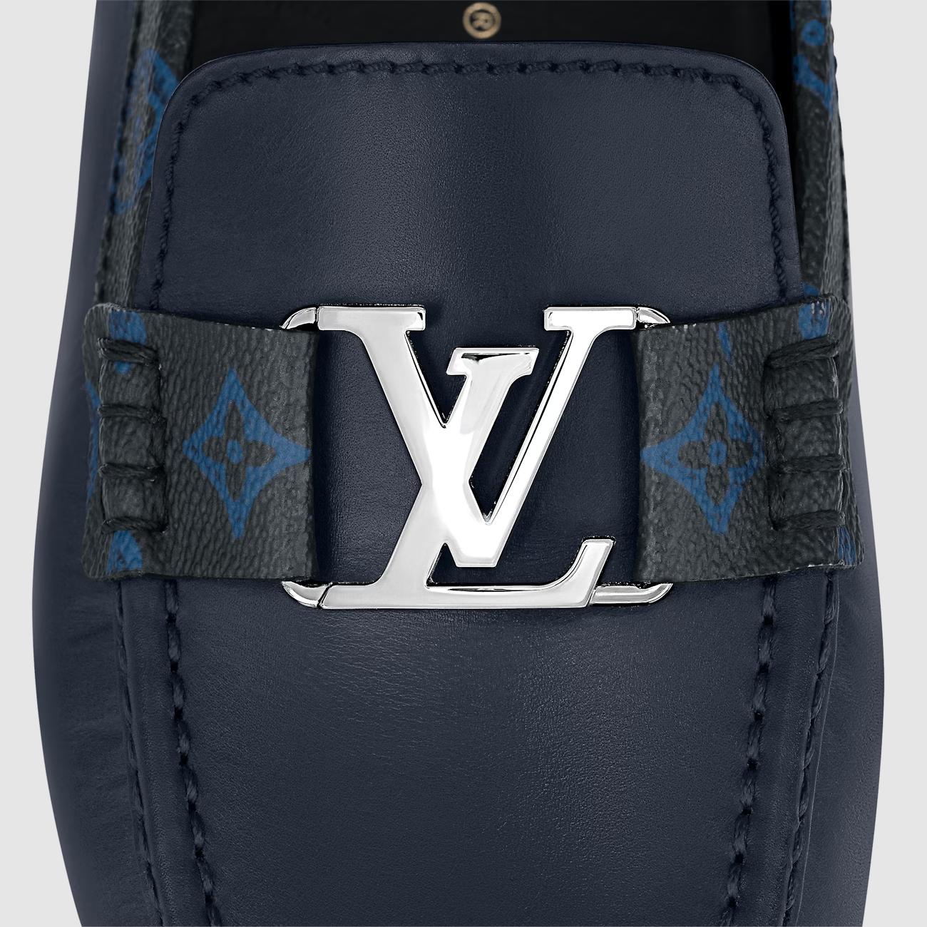 Giày Louis Vuitton Monte Carlo Moccasin Nam Xanh Đen